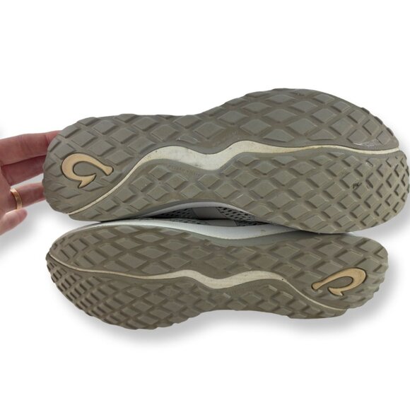 OluKai Women’s Slip-On Athletic Shoes Light Gray White Size US 9 EU 39 - Picture 7 of 11